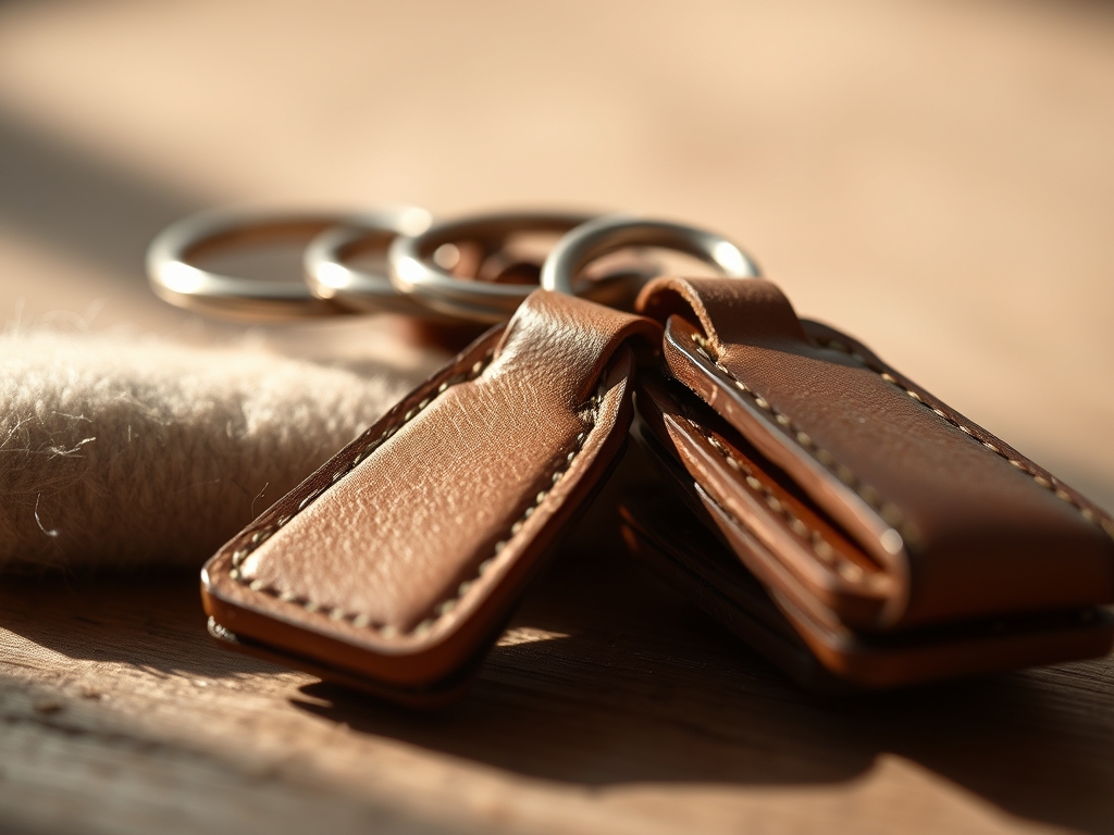Custom Leather Keychain Gifts