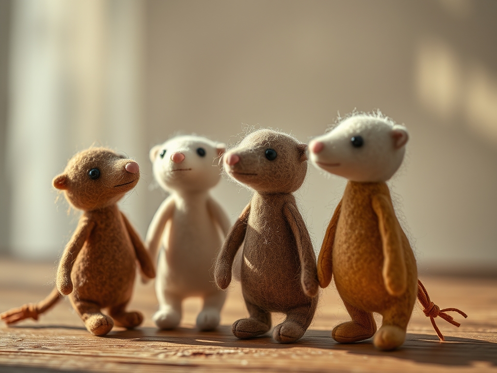 Hand Stitched Felt Puppets