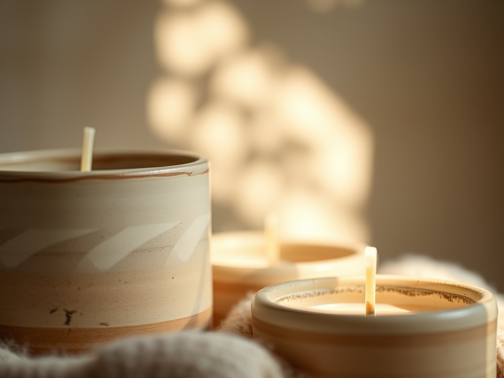 Hand Thrown Candle Vessels