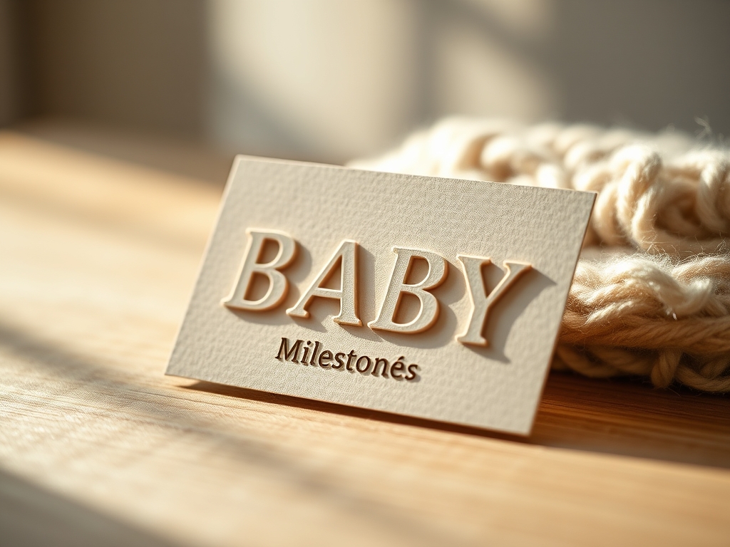 Personalized Baby Milestone Cards
