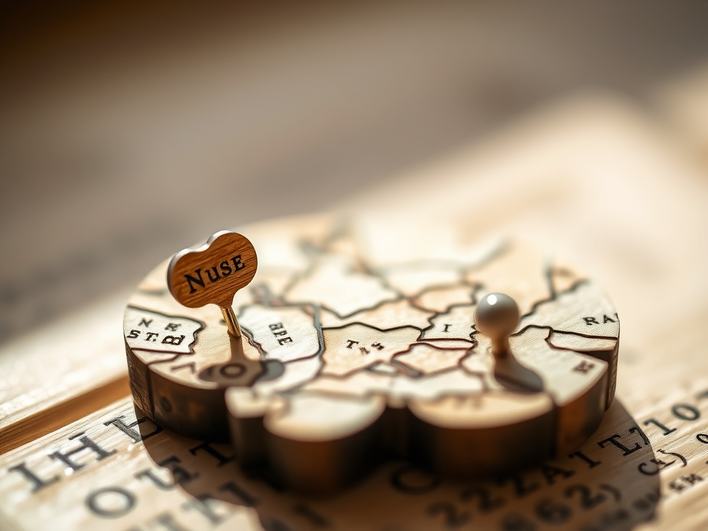 Personalized Wooden Map Pins