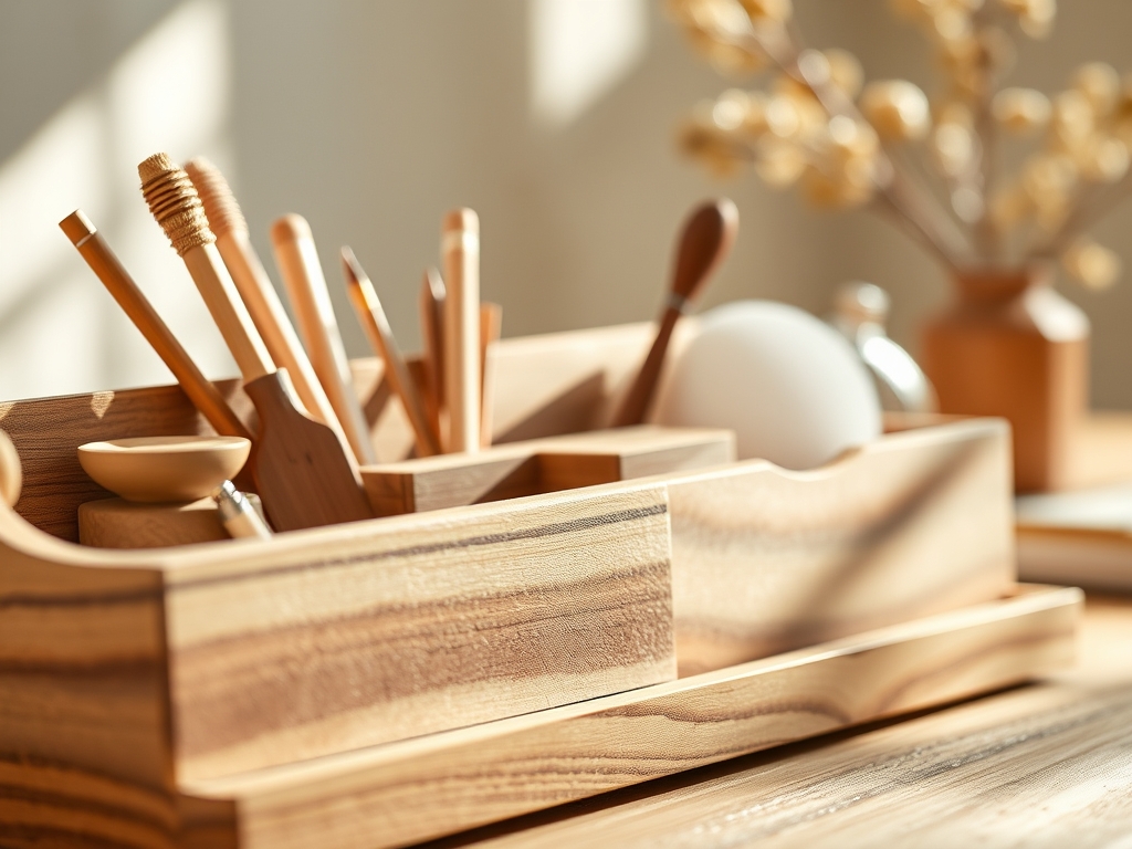 Custom Wood Desk Organizers