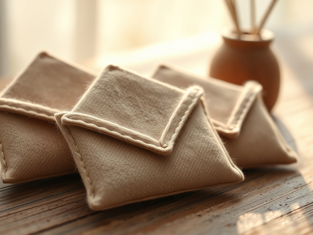 Hand Stitched Fabric Envelopes