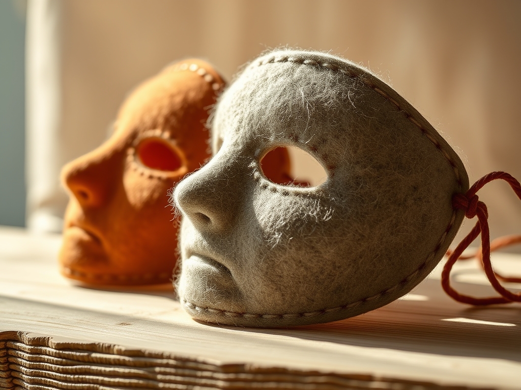 Hand Stitched Felt Masks