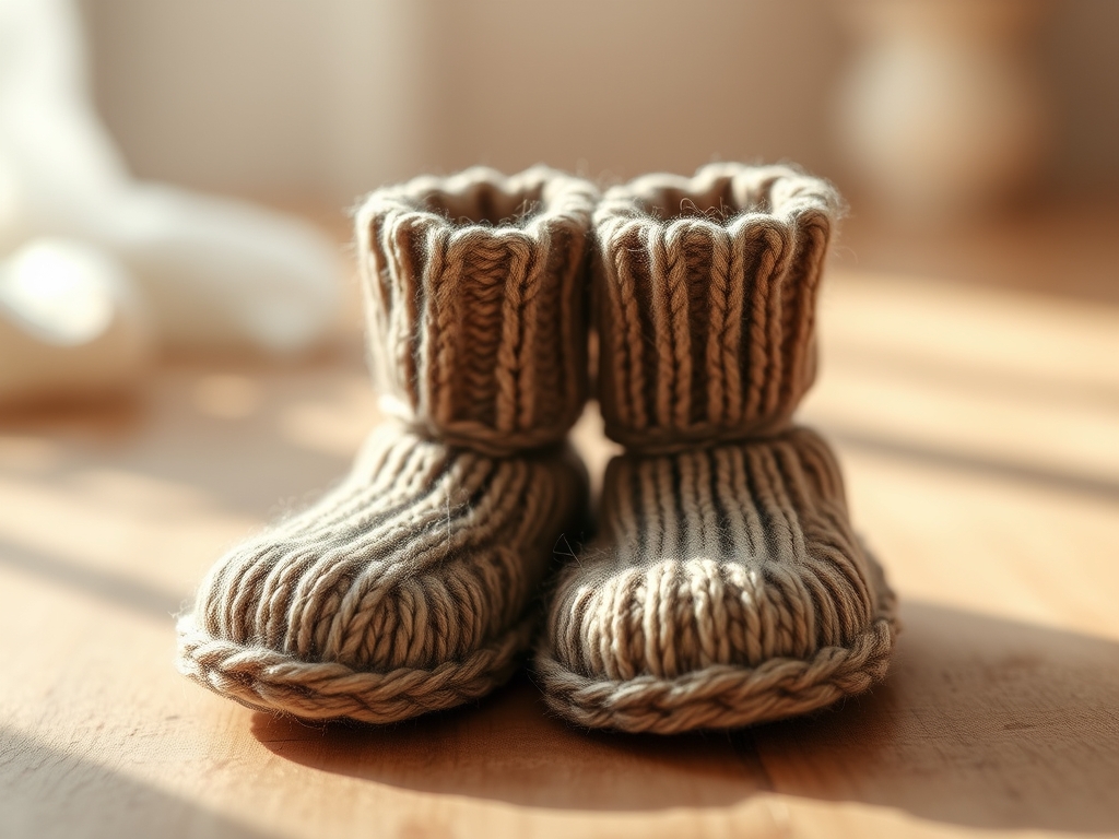 Personalized Knitted Booties